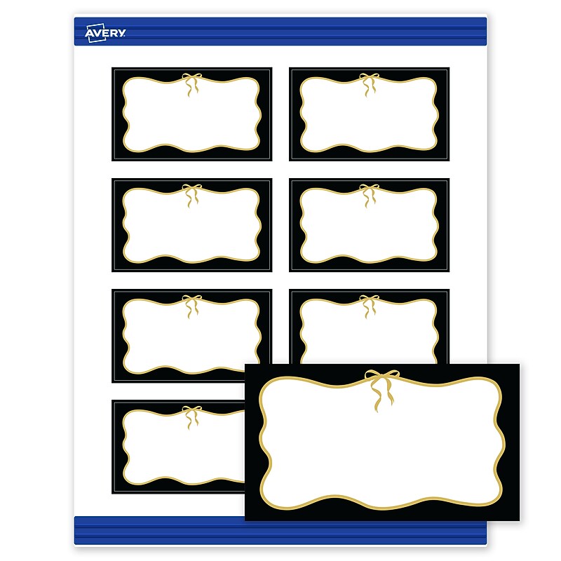 Avery Rectangle Business Cards, Matte White, 80/Pack (19479370848)