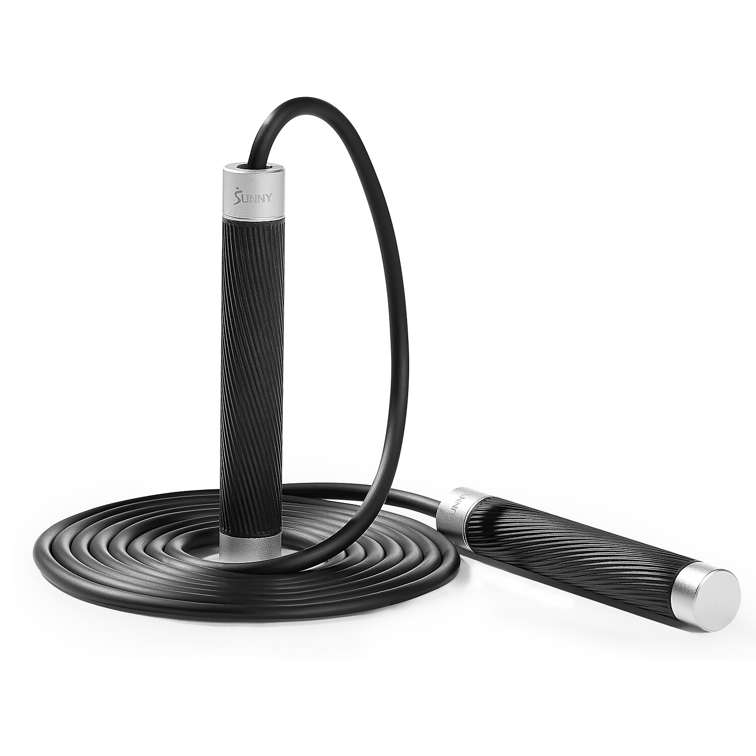 Sunny Health & Fitness Weighted Jump Rope, Black (SF-JR03-BK)