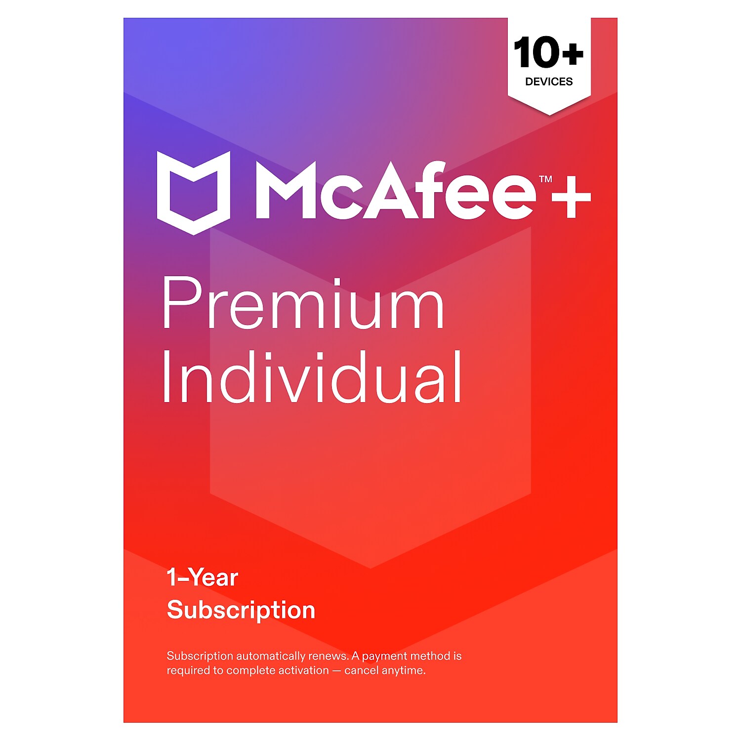 McAfee+ Premium for Unlimited Devices with Auto-Renewal, Windows/macOS/Android/iOS/ChromeOS, Product Key Card (MPP41ESTURPIM)