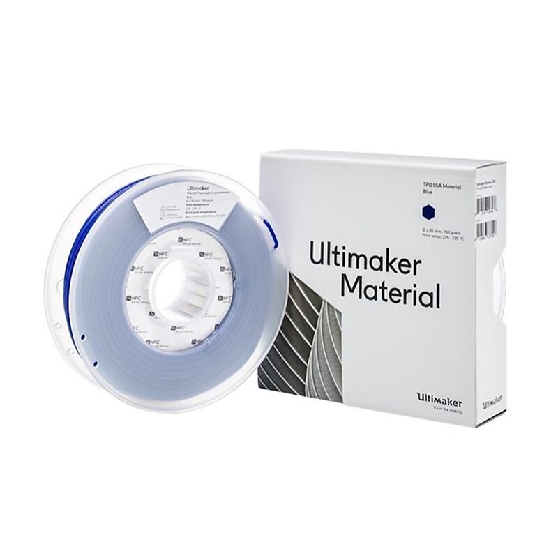 UltiMaker TPU 95A Filament for 3D Printers, Blue (236593)