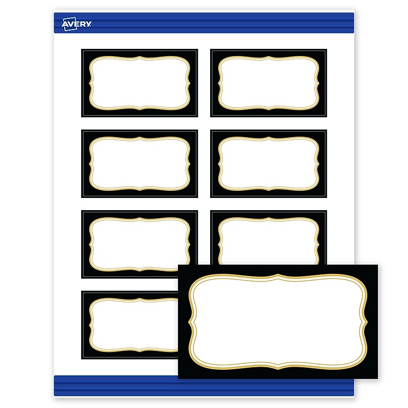 Avery Rectangle Business Cards, Matte White, 80/Pack (19479370871)