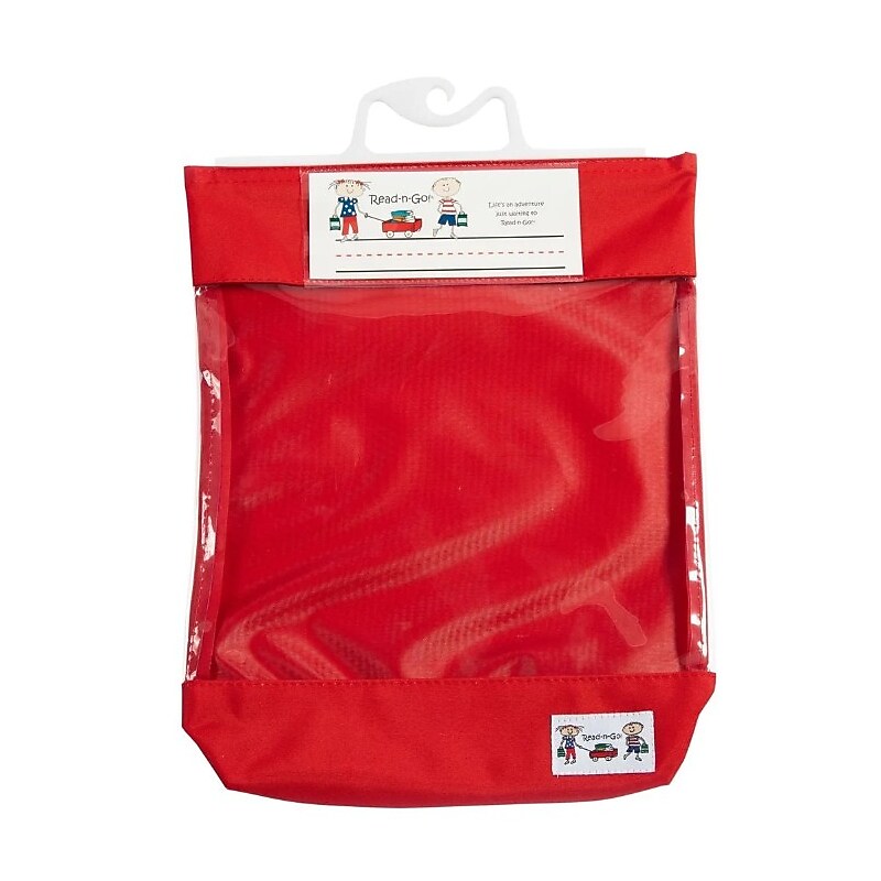 Seat Sack Read-n-Go Bags, 17" x 12" x 4", Red, 10/Pack (10080BUNDLE)