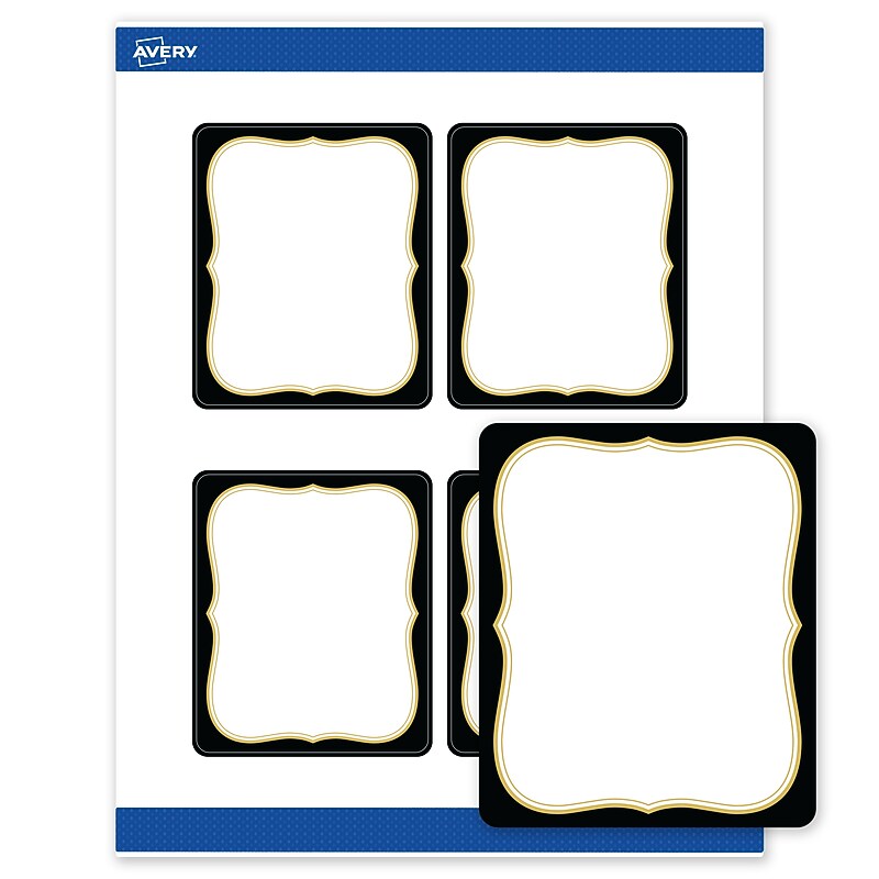 Avery Rectangle Laser/Inkjet Multipurpose Labels, 4" x 3-1/3", White, 40/Pack (19479370881)