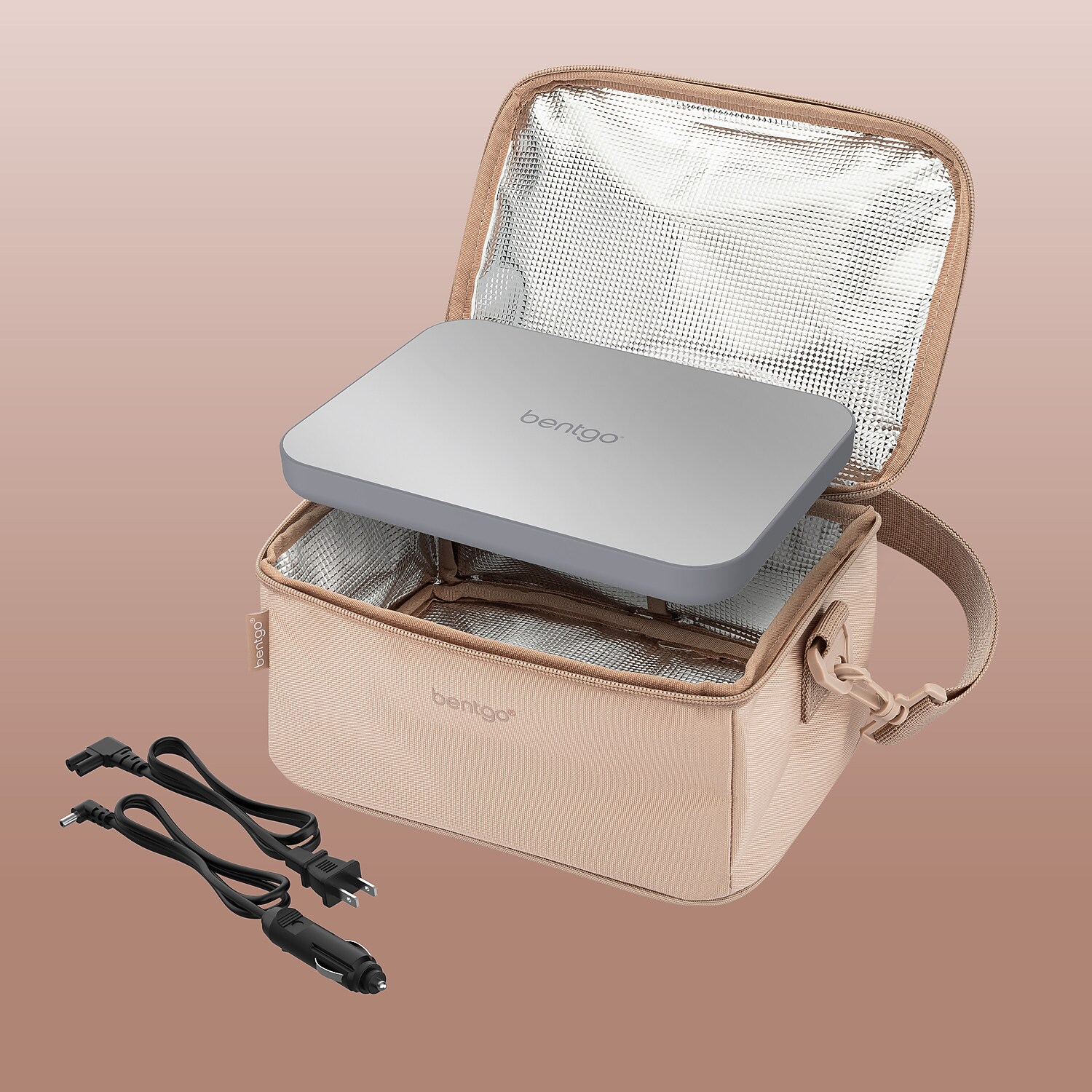 Bentgo Heat Electric Insulated Lunch Bag, Sand (BGHEATBG-SD)