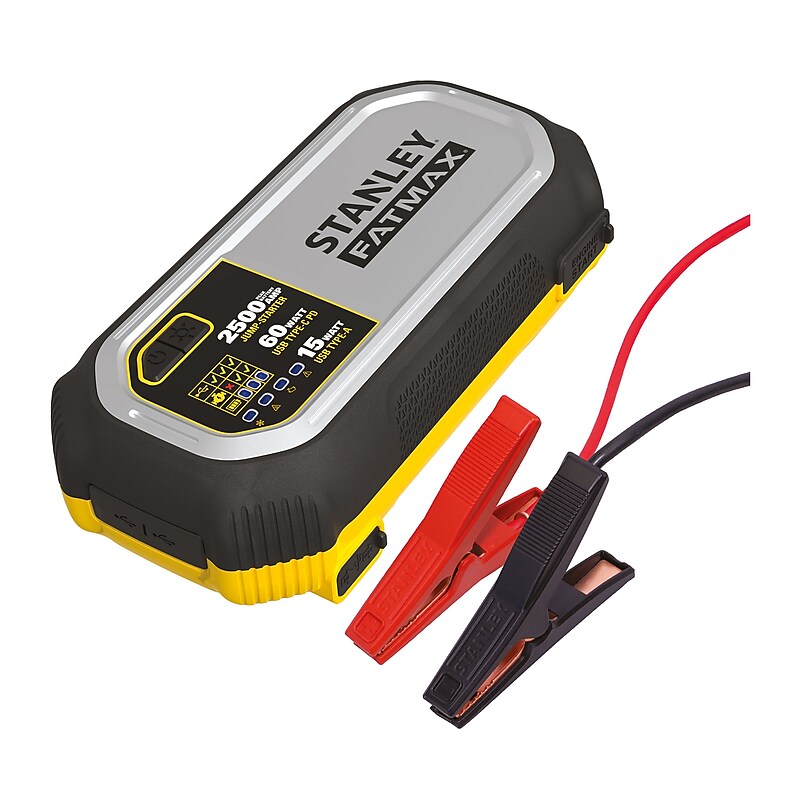 Stanley FATMAX 2,500-Amp 12-Volt Lithium Jump Starter & USB Power Bank with LED Light & Carrying Case (BGLJ25FC)