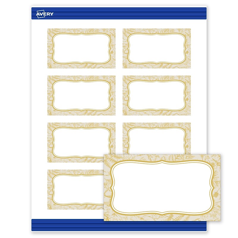 Avery Rectangle Business Cards, Matte White, 80/Pack (19479371072)