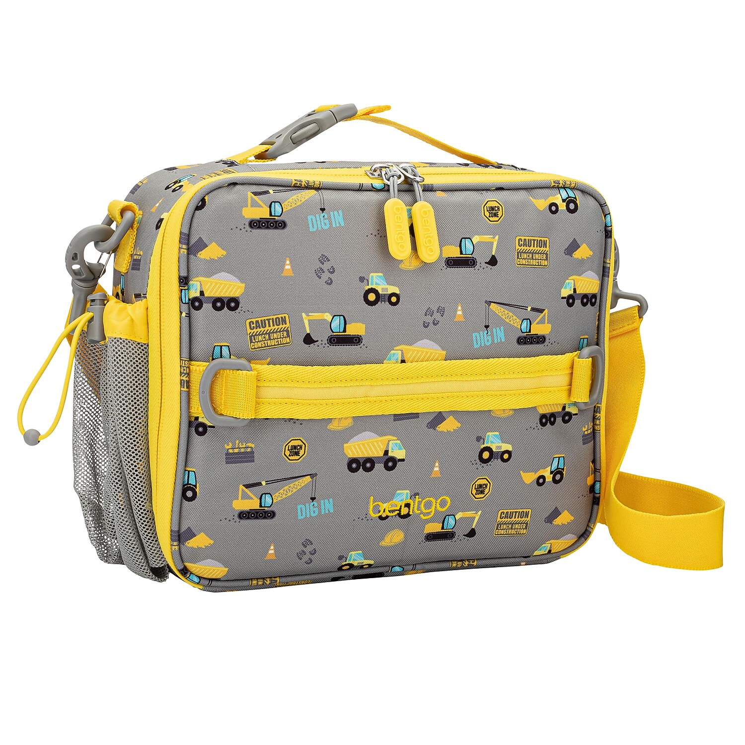 bentgo Kids Insulated Lunch Bag, Construction Trucks (BGPTBAG-CNS)