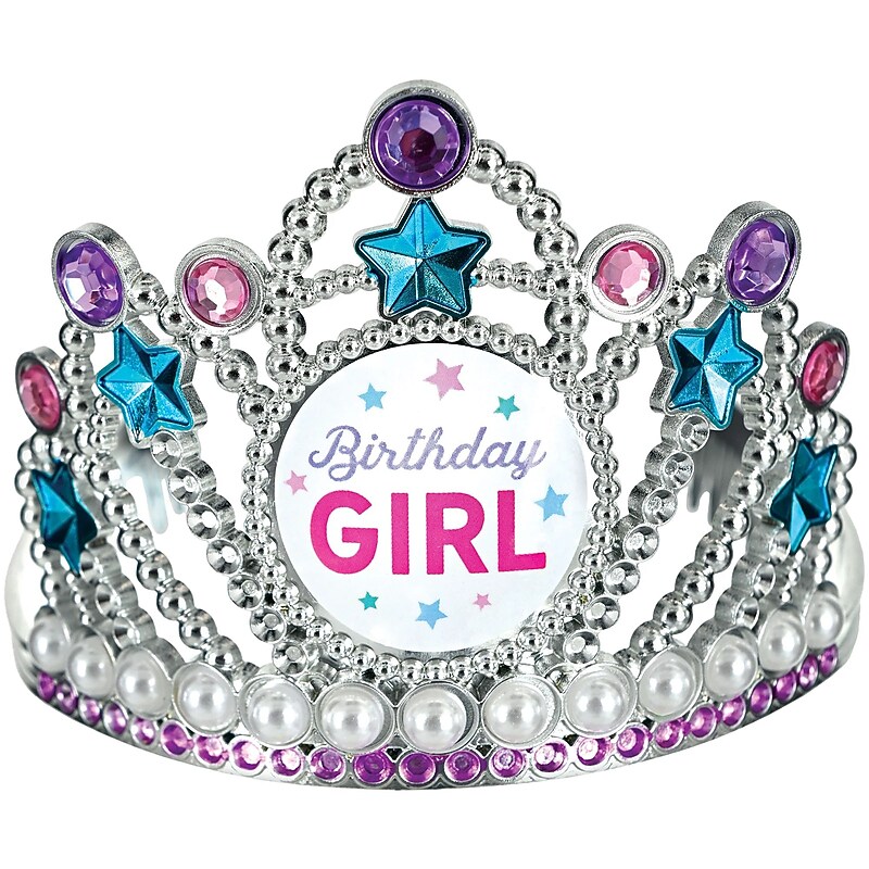 Party City Birthday Girl Pearl Tiara (AM251339-NS)