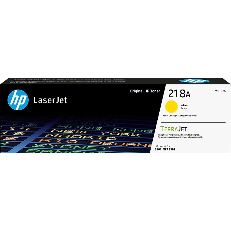 HP 218A Yellow Standard Yield Toner Cartridge, Prints Up to 1200 Pages (W2182A)