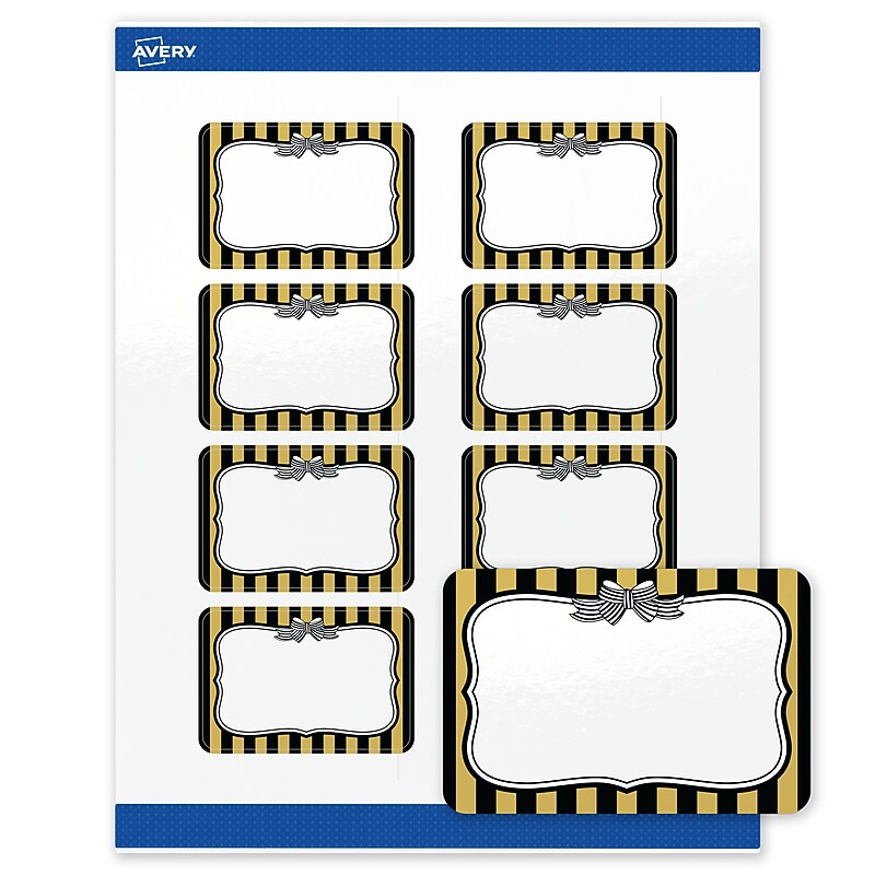 Avery Rectangle Laser/Inkjet Multipurpose Labels, 2" x 3", White, 80/Pack (19479370949)