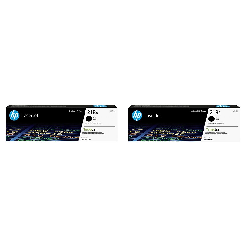 HP 218A Black Standard Yield Toner Cartridge, 2/Pack (HP218A2PK-VB)