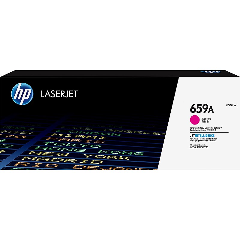 HP 659A Magenta Standard Yield Toner Cartridge, Prints Up to 13,000 Pages (W2013A)