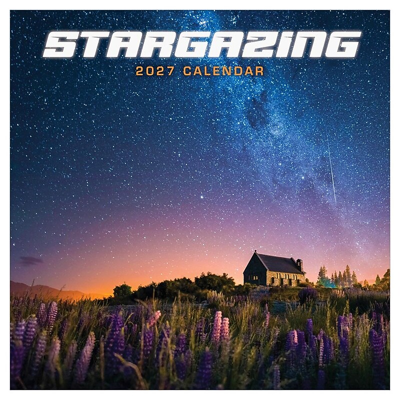 2027 TF Publishing Stargazing 12" x 12" Monthly Wall Calendar, Multicolored (27-1027)