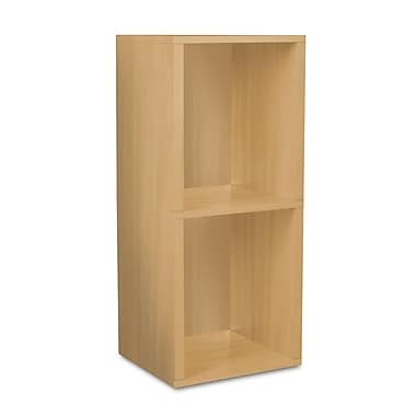 Way Basics zBoard Eco Friendly Double Cube Plus Storage Bookshelves, Natural