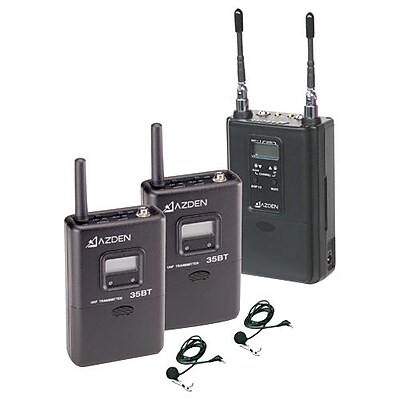 Azden 330LT Dual Channel UHF Wireless Microphone System