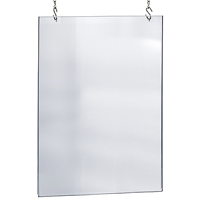hanging acrylic frame poster clear frames frameless ceiling azar hooks staples