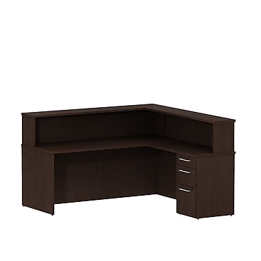 Bush 300 Series Reception Desk with Pedestal & Reception