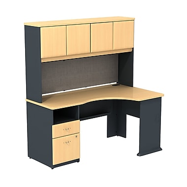 Bush Business Cubix 60W Single Pedestal Corner Desk with