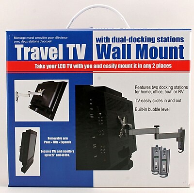 Ready America Thumb Lock Fasteners Travel TV Wall Mount