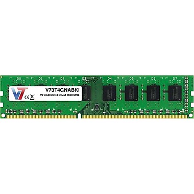 V7 V73T4GNABKI 4GB (240-Pin DIMM) PC3-12800 Desktop Memory