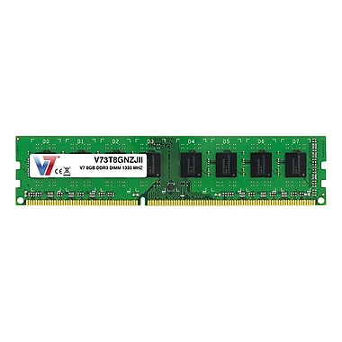 V7 V73T8GNZJII 8GB (204-Pin DIMM) PC3-10600 Desktop Memory