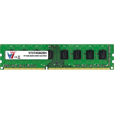 V7 V73T4GNZBII 4GB (204-Pin DIMM) PC3-10600 Desktop Memory