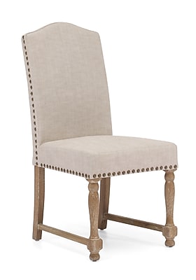 Zuo Polyester Linen Richmond Chairs Beige