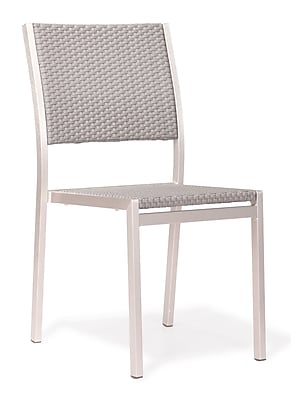 Zuo Metropolitan Dining Chair Brushed Aluminum