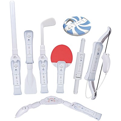 CTA WI 8SR 8 in 1 Sports Pack for Nintendo Wii Sport Resort White