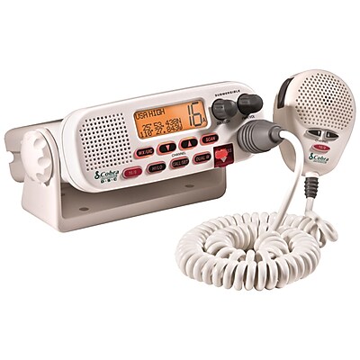 Cobra MR F45D Class D Fixed Mount VHF Marine Radio White