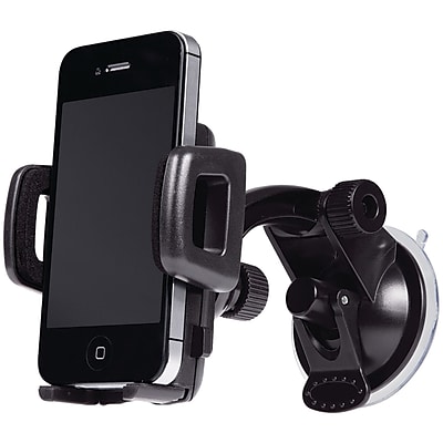 Merkury M-UPW110 Universal Smartphone Windshield Car Mount, Black