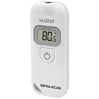 La Crosse Technology 914 604 Wireless Infra Red LCD Scanning Thermometer White