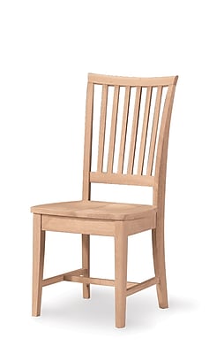 International Concepts Parawood Mission Side Chair Unfinished