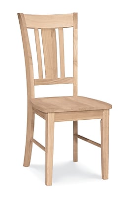 International Concepts Parawood San Remo Slatback Chair Unfinished