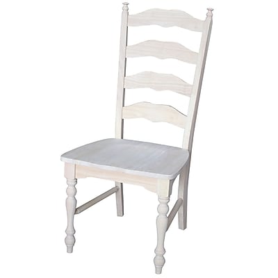 International Concepts Parawood Maine Ladderback Chair Unfinished