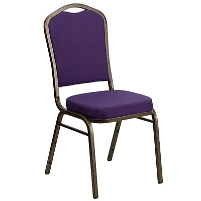 Flash Furniture Hercules Series Crown Back Stacking Banquet Chair FDC01PURGV