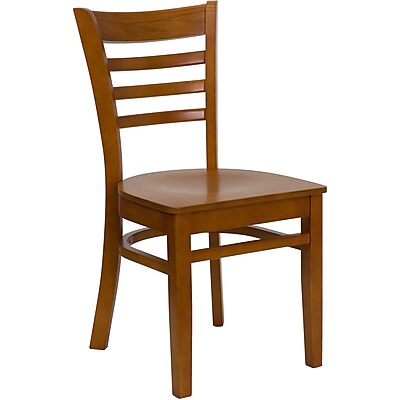 Flash Furniture Hercules Series Ladderback Wood Restaurant Chair Cherry Finish XUDGW0005LADCHY