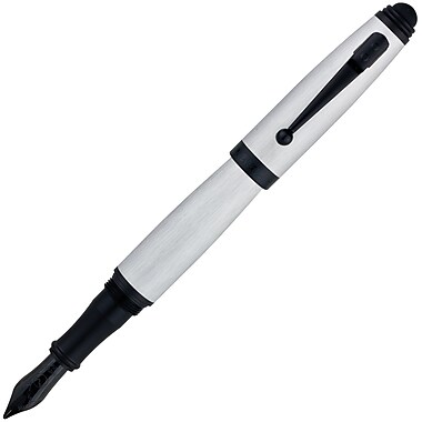 Monteverde Invincia Stylus Fountain Pen, Medium Nib, Chrome