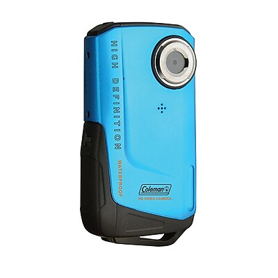 Coleman Blue 8MP Xtreme Waterproof 1080p HD Digital Video Camera Camcorder, 2.2Hx4.0Wx0.8D