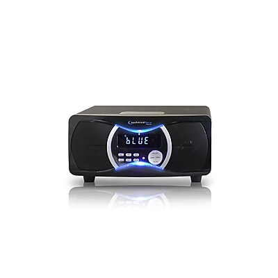 Technical Pro BLUET3 Powered Bluetooth Loudspeaker With 2 Built in Alarm Clocks Black
