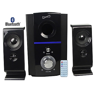 Supersonic SC 1126 2.1 Bluetooth Multimedia Speaker System With With USB SD and Remote