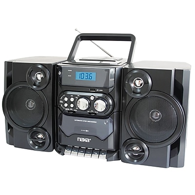 Naxa NPB 428 Portable MP3 CD Player With AM FM Stereo Radio Cassette Player Recorder