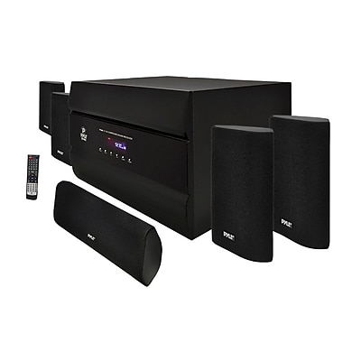 Pyle PT628A 400 W 5.1 Channel Home Theater System with AM FM Tuner CD MP3 Player