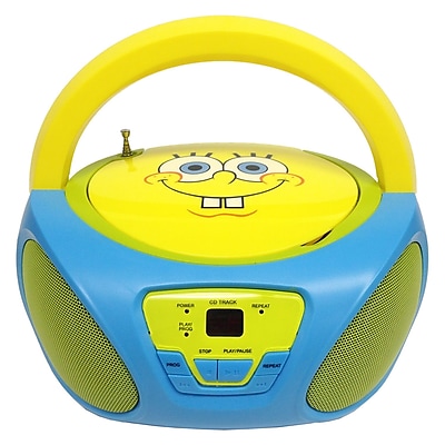 Nickelodeon 56062 GRO SpongeBob Squarepants CD Boombox With AM FM Radio