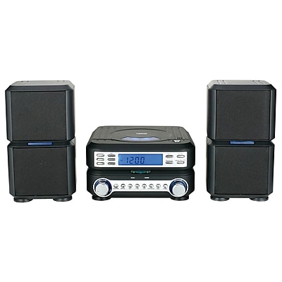 Naxa NS 438 Digital CD Micro System With AM FM Stereo Radio Black