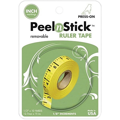 Peel n Stick Removable Ruler Tape 1 2 X10 Yards