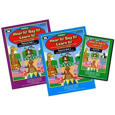 Super Duper Webber Hear It! Say It! Learn It! Interactive Book Software Program