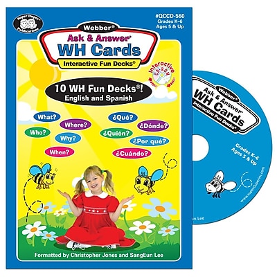 Super Duper Webber Ask Answer WH Questions Interactive Fun Decks CD ROM