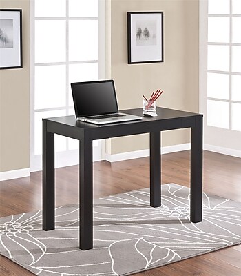 Parsons Desk with Drawer, Black Oak | Staples®