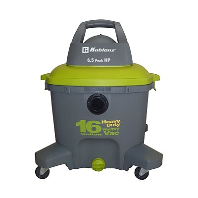 Koblenz WD-16K Heavy Duty Wet\/Dry Vacuum, Gray\/Green